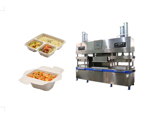 PLC 제어 시스템과 400*300mm 전기 가열 펄프지 식기류 기계