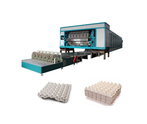 5000-7000pcs/H 계란 트레이 생산 기계 멀티 건조 라인