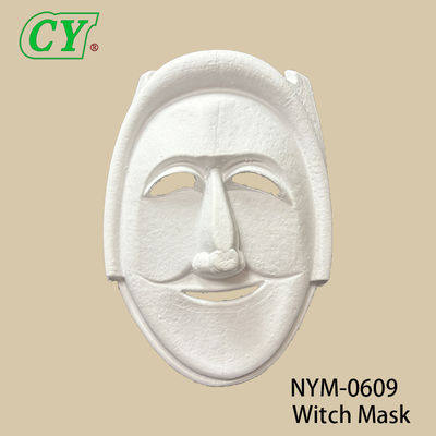 새로운 DIY 수공예 얼굴 마스크 코스플레이를 위한 빈 흰색 페인터블 종이 펄프 마스크 할로윈 가족 게임 파티 마스크